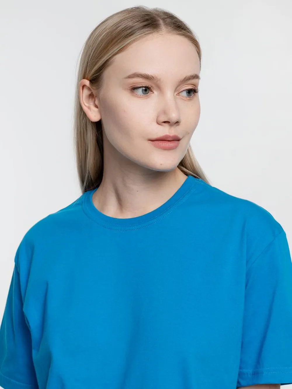 Футболка унисекс T-Bolka 160, бирюзовая, размер XXL заказать онлайн с вашим дизайном на заказ в Москве и области