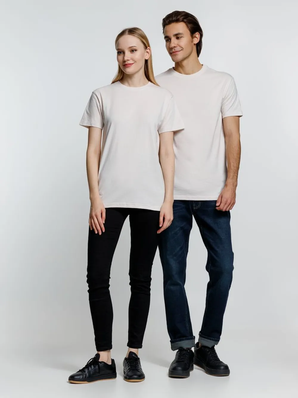 Футболка унисекс T-Bolka 160, молочно-белая заказать онлайн с вашим дизайном на заказ в Москве и области