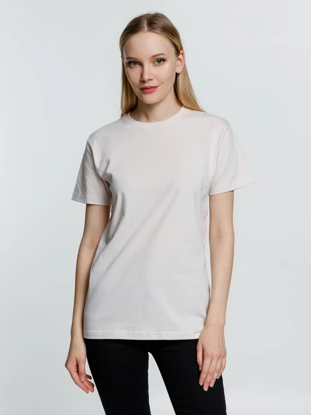 Футболка унисекс T-Bolka 160, молочно-белая заказать онлайн с вашим дизайном на заказ в Москве и области