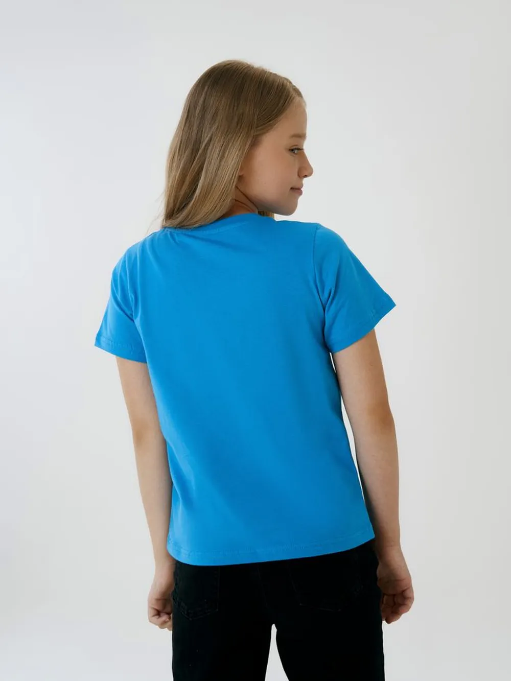 Футболка детская T-Bolka Kids, бирюзовая, 8 лет заказать онлайн с вашим дизайном на заказ в Москве и области