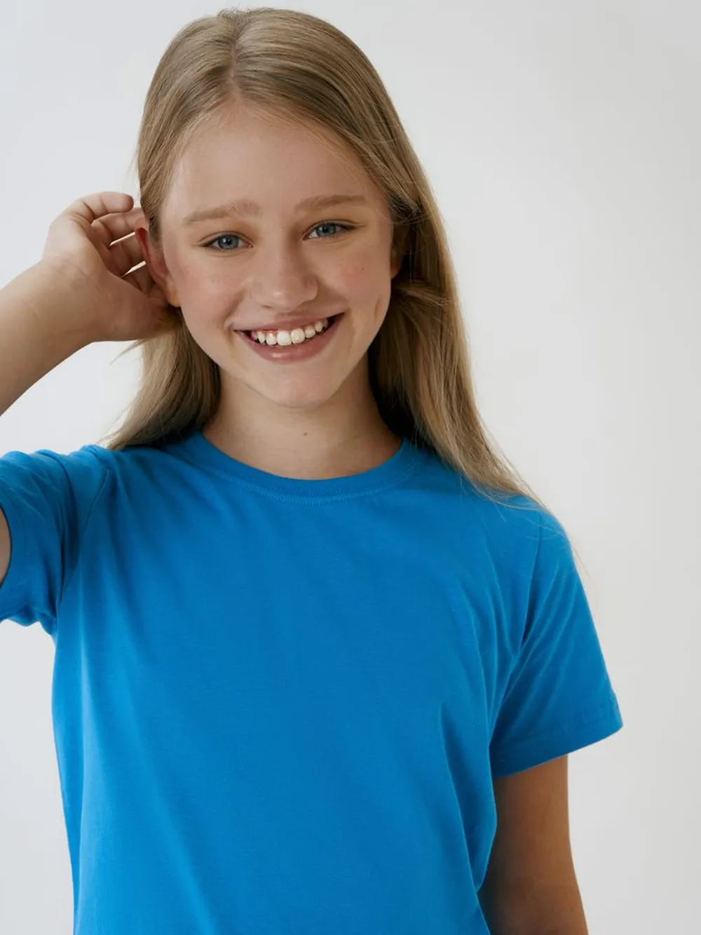 Футболка детская T-Bolka Kids, бирюзовая, 8 лет заказать онлайн с вашим дизайном на заказ в Москве и области