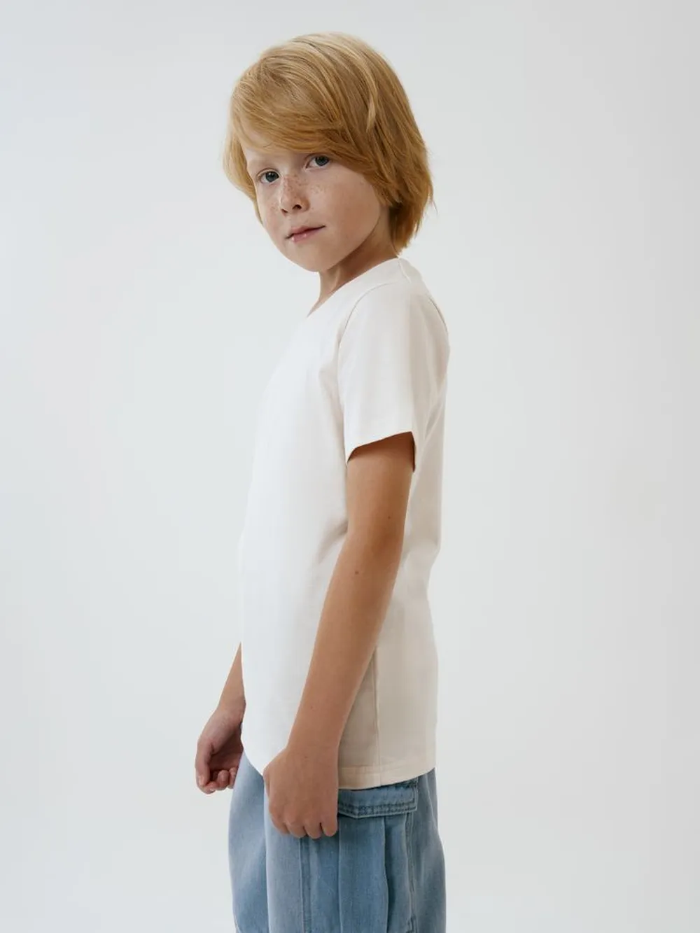 Футболка детская T-Bolka Kids, молочно-белая, 6 лет заказать онлайн с вашим дизайном на заказ в Москве и области