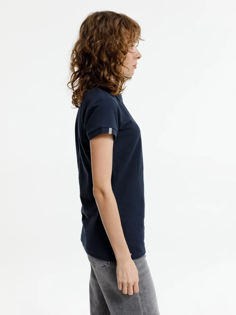 Рубашка поло женская Virma Premium Lady, темно-синяя, размер S заказать онлайн с вашим дизайном на заказ в Москве и области