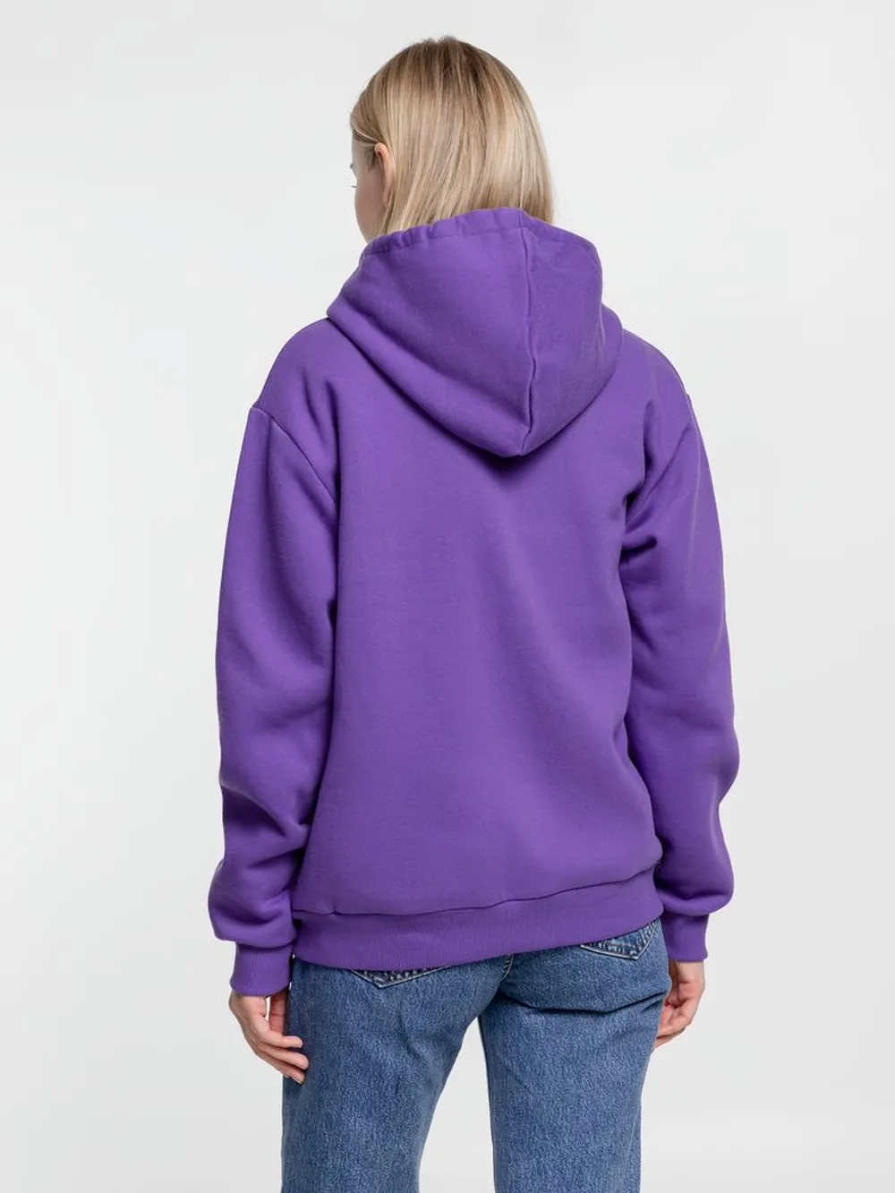 Толстовка на молнии с капюшоном Siverga Heavy, фиолетовая, размер 4XL заказать онлайн с вашим дизайном на заказ в Москве и области