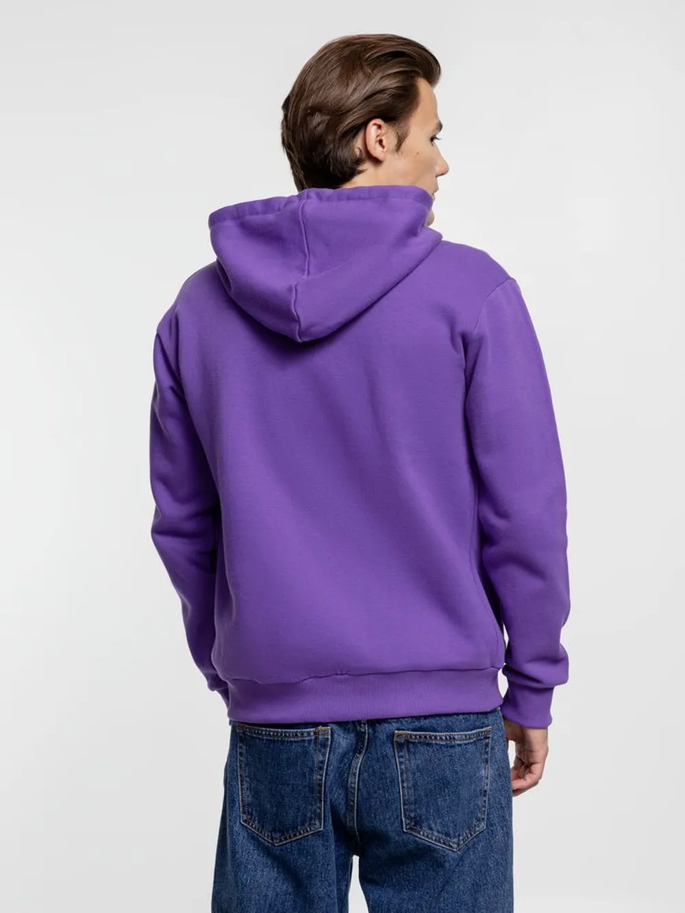 Толстовка на молнии с капюшоном Siverga Heavy, фиолетовая, размер 4XL заказать онлайн с вашим дизайном на заказ в Москве и области
