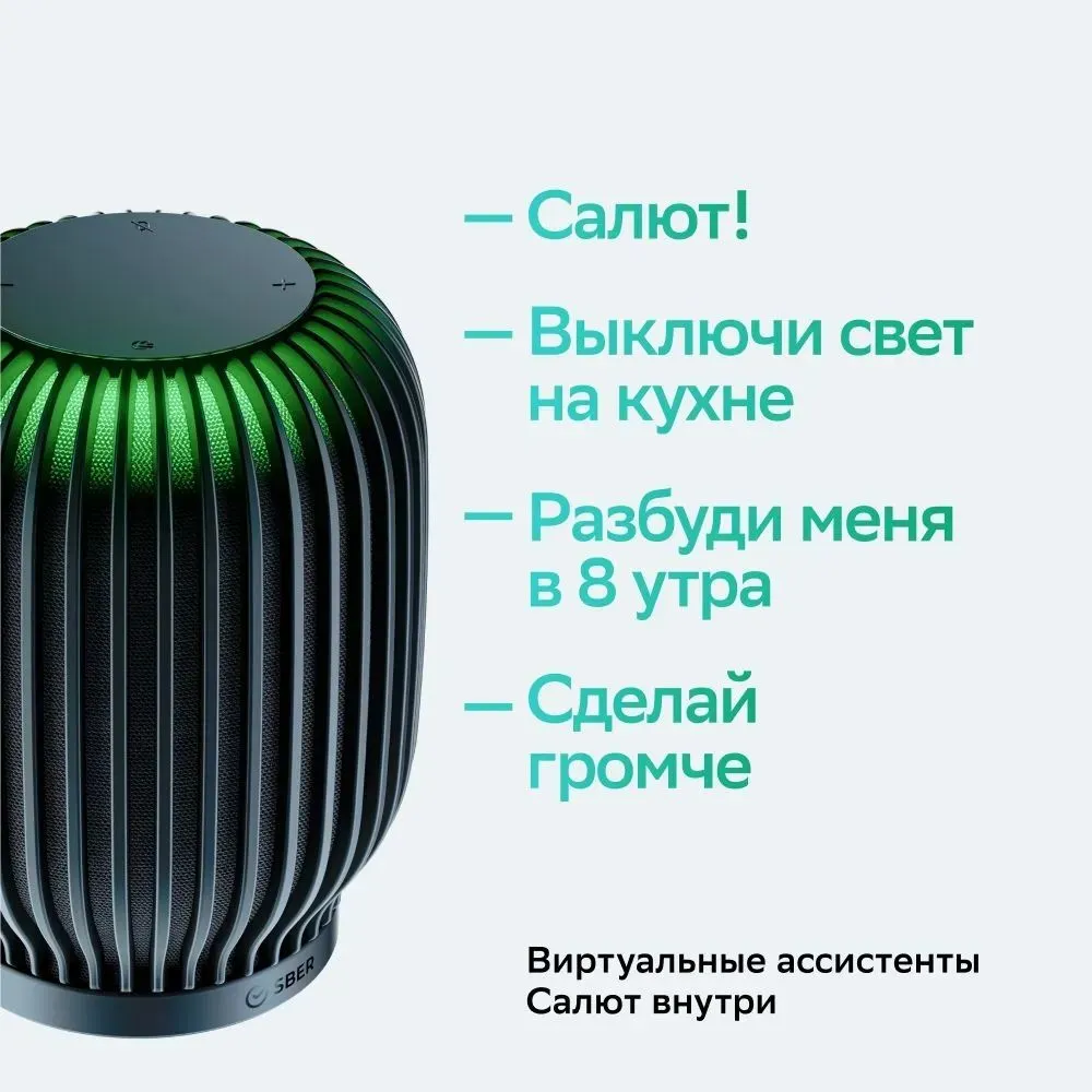 Умная колонка SberBoom, черная заказать онлайн с вашим дизайном на заказ в Москве и области
