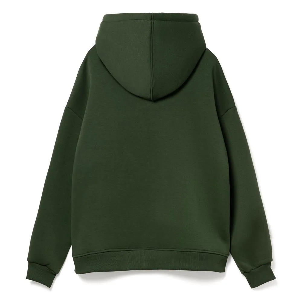 Худи Kulonga Oversize, темно-зеленое, размер 3XL/4XL заказать онлайн с вашим дизайном на заказ в Москве и области