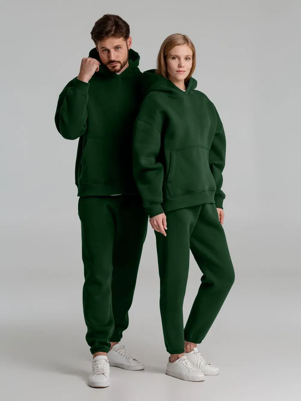 Худи Kulonga Oversize, темно-зеленое, размер 3XL/4XL заказать онлайн с вашим дизайном на заказ в Москве и области