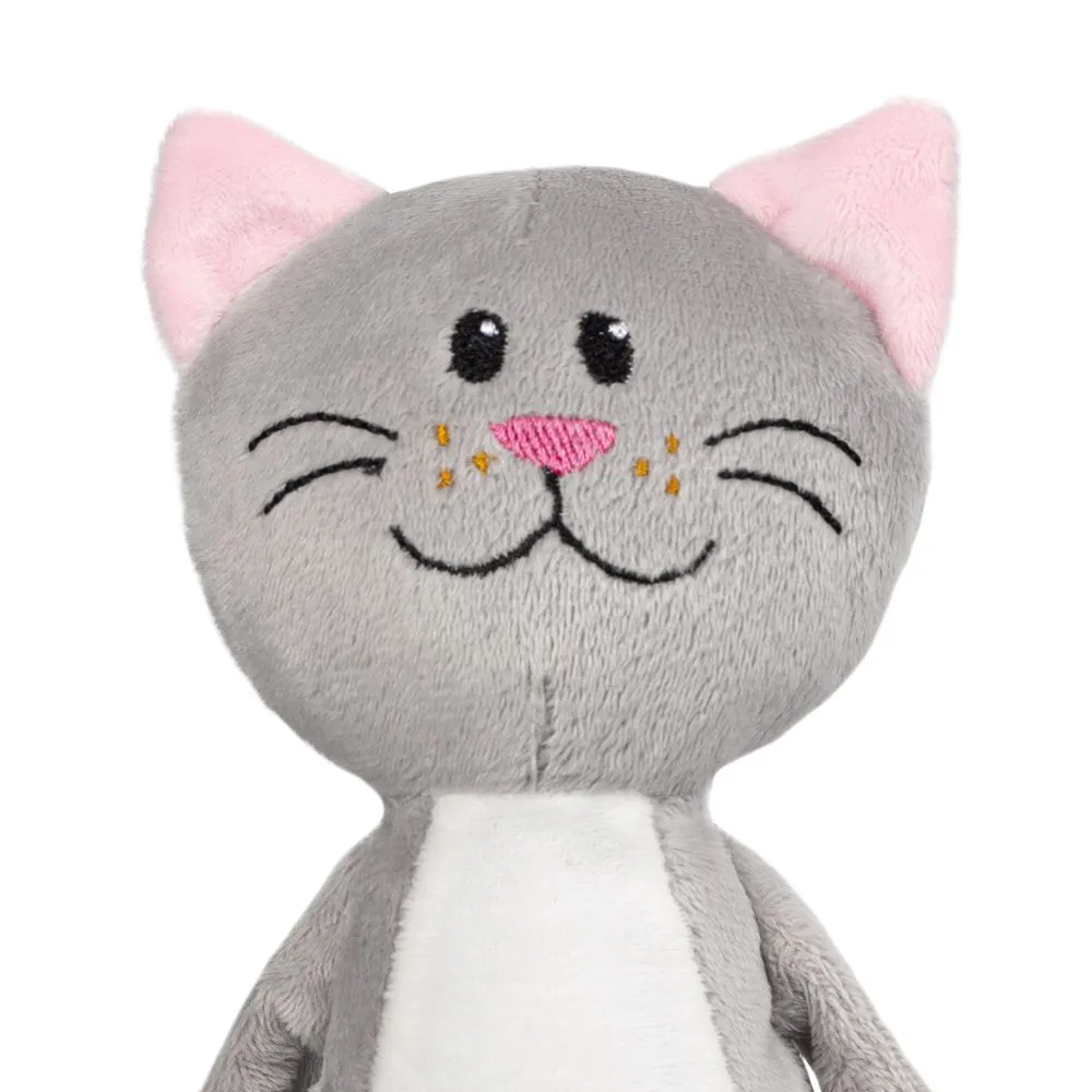Мягкая игрушка Beastie Toys, котик с белым шарфом заказать онлайн с вашим дизайном на заказ в Москве и области
