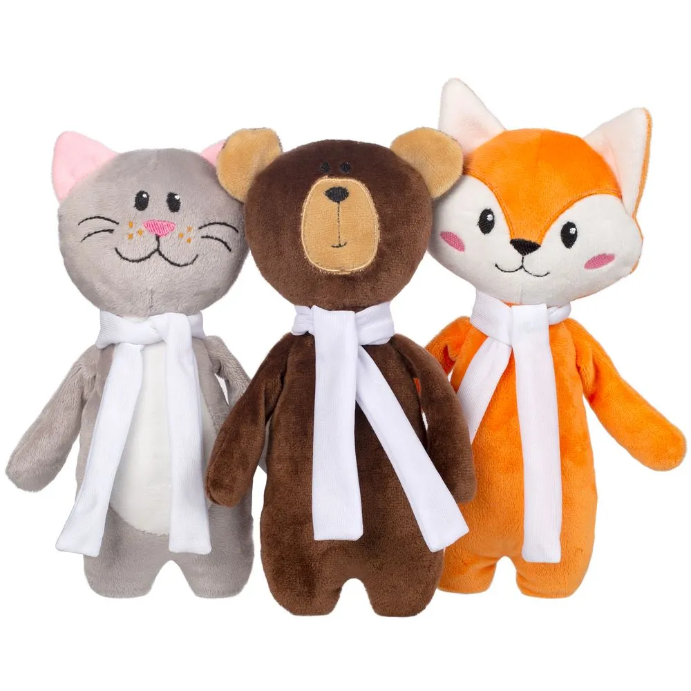 Мягкая игрушка Beastie Toys, лисенок с белым шарфом заказать онлайн с вашим дизайном на заказ в Москве и области