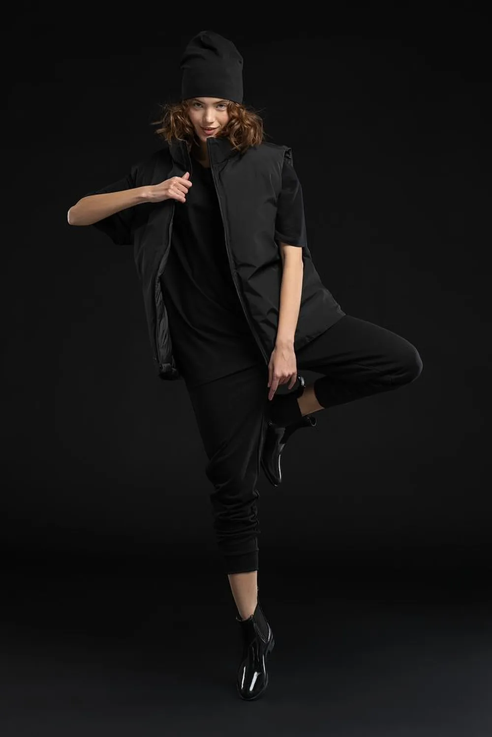 Жилет двусторонний V2, черный заказать онлайн с вашим дизайном на заказ в Москве и области