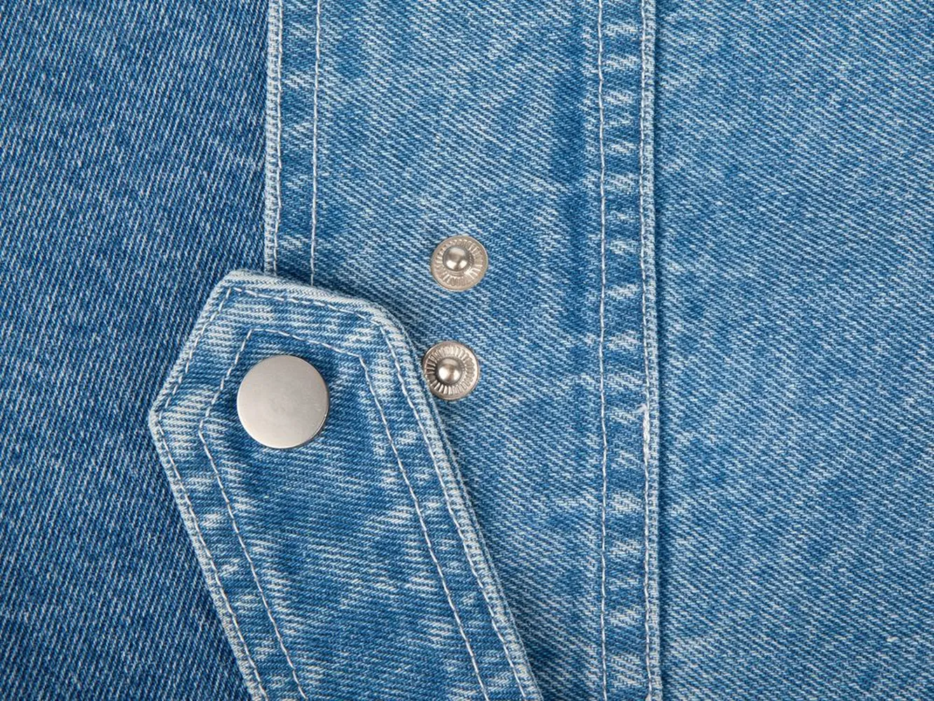 Куртка джинсовая O2, голубая, размер 3XL/4XL заказать онлайн с вашим дизайном на заказ в Москве и области