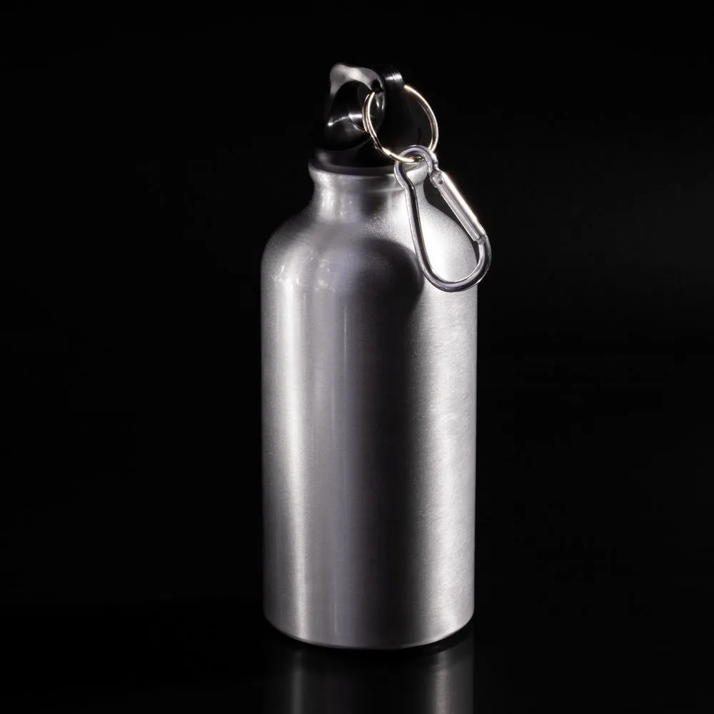 Бутылка для воды Funrun 400, серебристая заказать онлайн с вашим дизайном на заказ в Москве и области