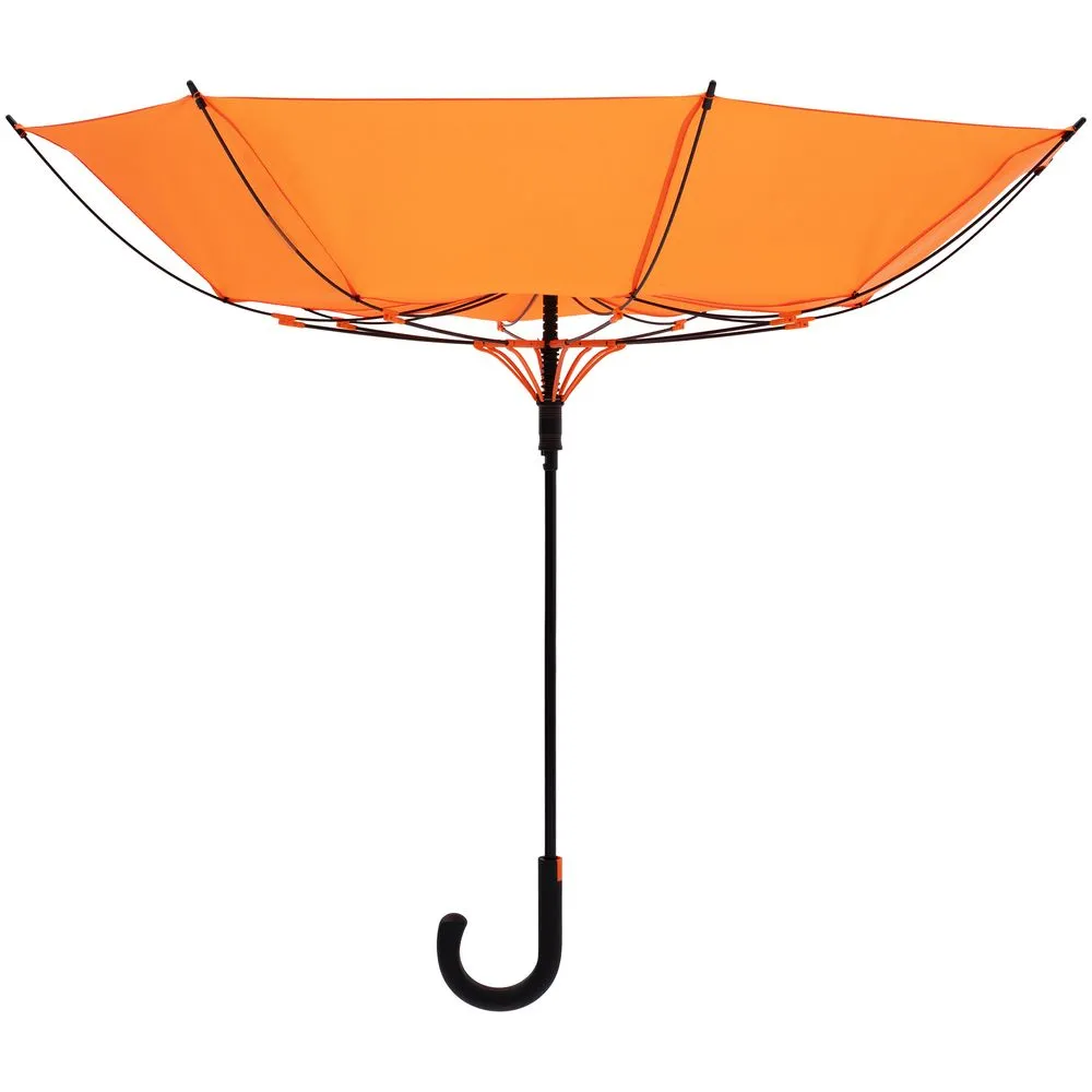 Зонт-трость Undercolor с цветными спицами, оранжевый заказать онлайн с вашим дизайном на заказ в Москве и области