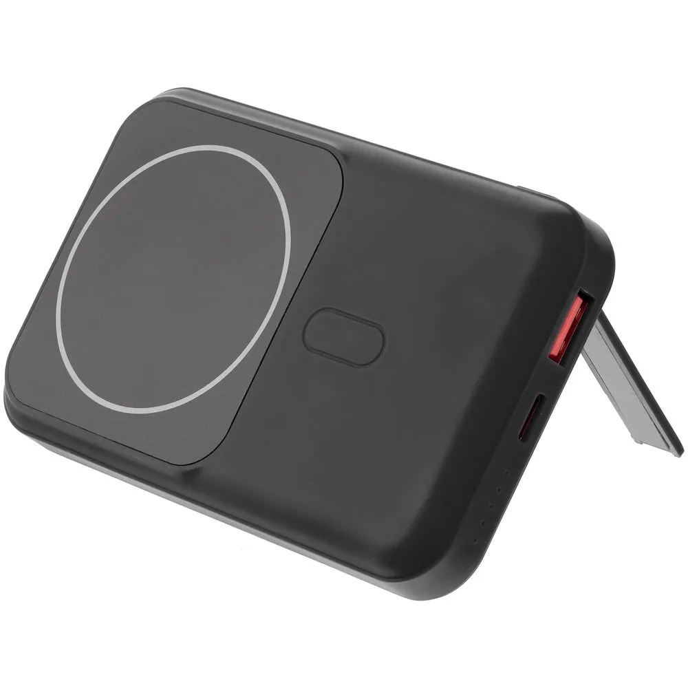 Магнитный беспроводной аккумулятор Top Force, 10 000 мАч, черный заказать онлайн с вашим дизайном на заказ в Москве и области