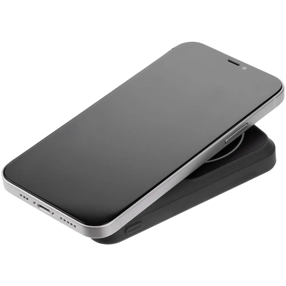 Магнитный беспроводной аккумулятор Top Force, 10 000 мАч, черный заказать онлайн с вашим дизайном на заказ в Москве и области