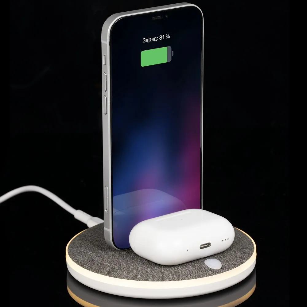 Универсальная зарядная станция Power Canvas, белая заказать онлайн с вашим дизайном на заказ в Москве и области