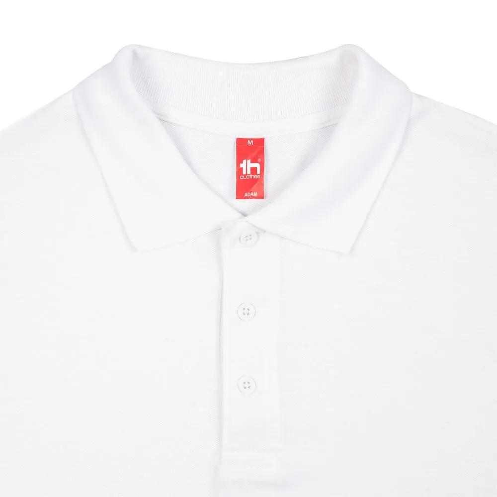 Рубашка поло мужская Adam, белая, размер XL заказать онлайн с вашим дизайном на заказ в Москве и области