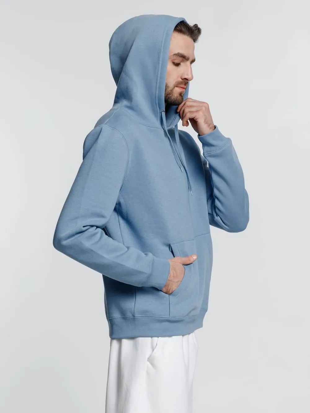 Худи унисекс Phoenix, голубое, размер XS заказать онлайн с вашим дизайном на заказ в Москве и области