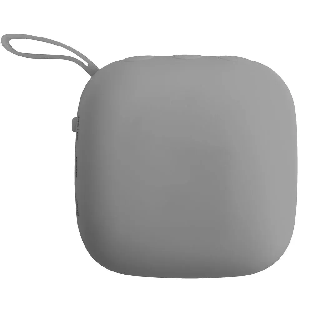 Беспроводная колонка Chubby, серая с красным заказать онлайн с вашим дизайном на заказ в Москве и области