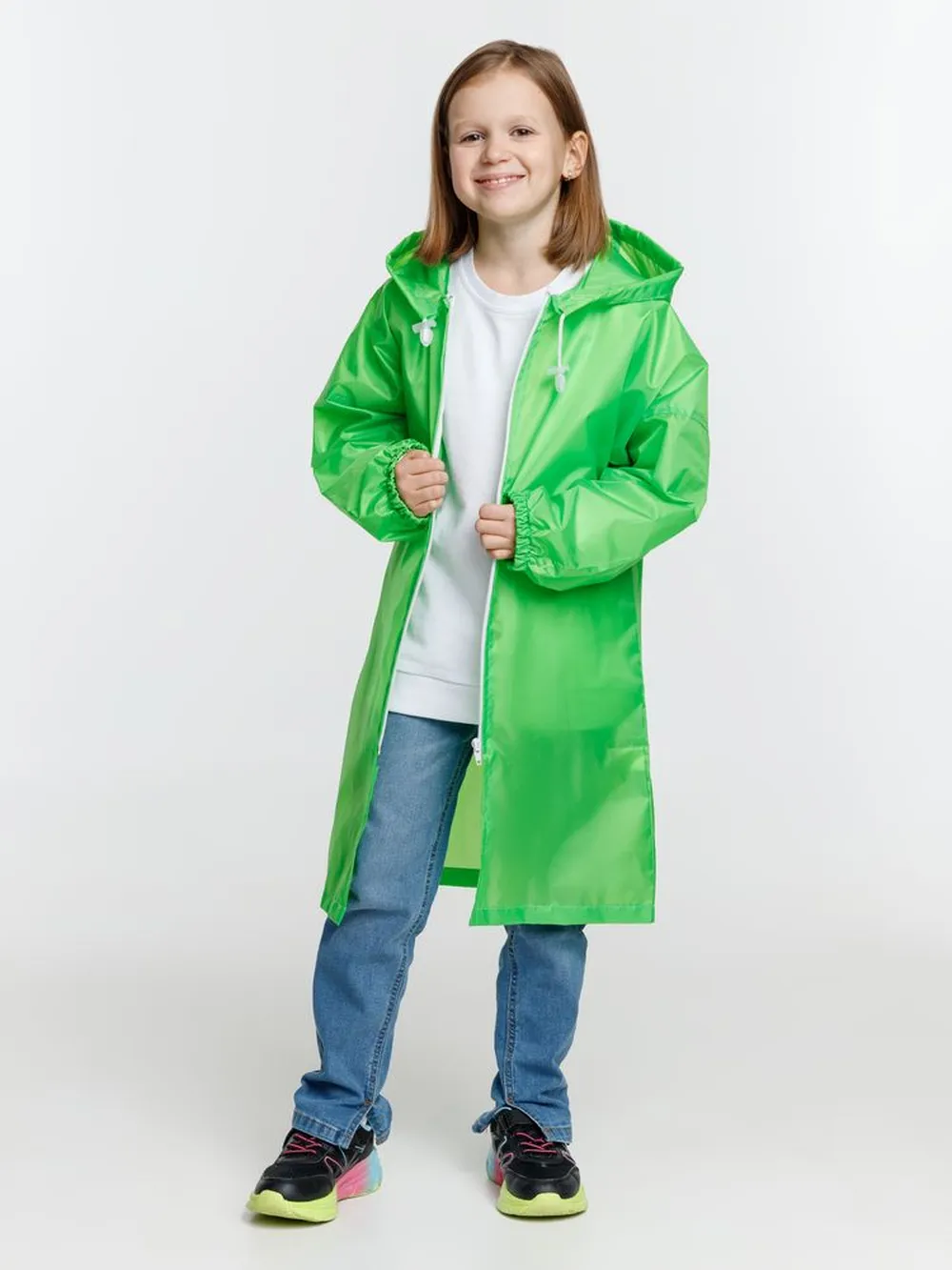 Дождевик детский Rainman Kids, зеленое яблоко, 7-9 лет заказать онлайн с вашим дизайном на заказ в Москве и области