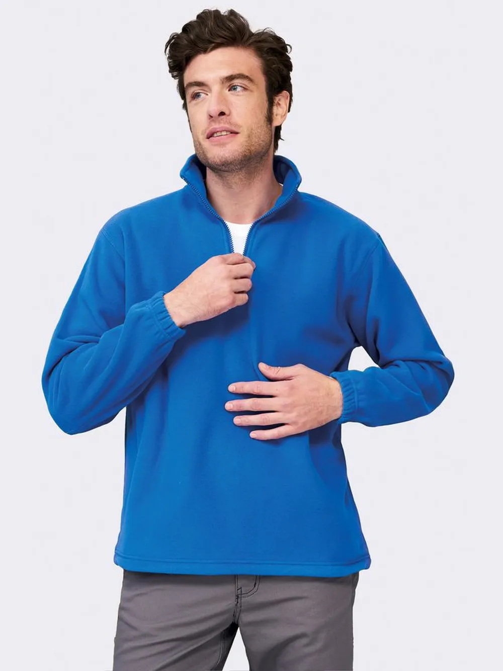 Толстовка из флиса Ness 300, темно-синяя (navy), размер S заказать онлайн с вашим дизайном на заказ в Москве и области