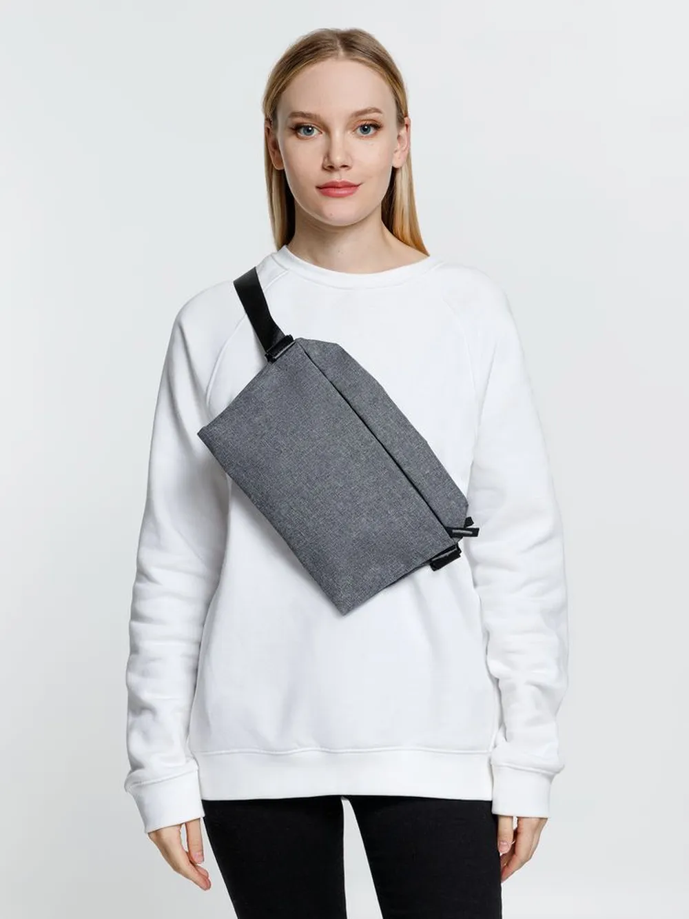 Поясная сумка Remark L, серая заказать онлайн с вашим дизайном на заказ в Москве и области