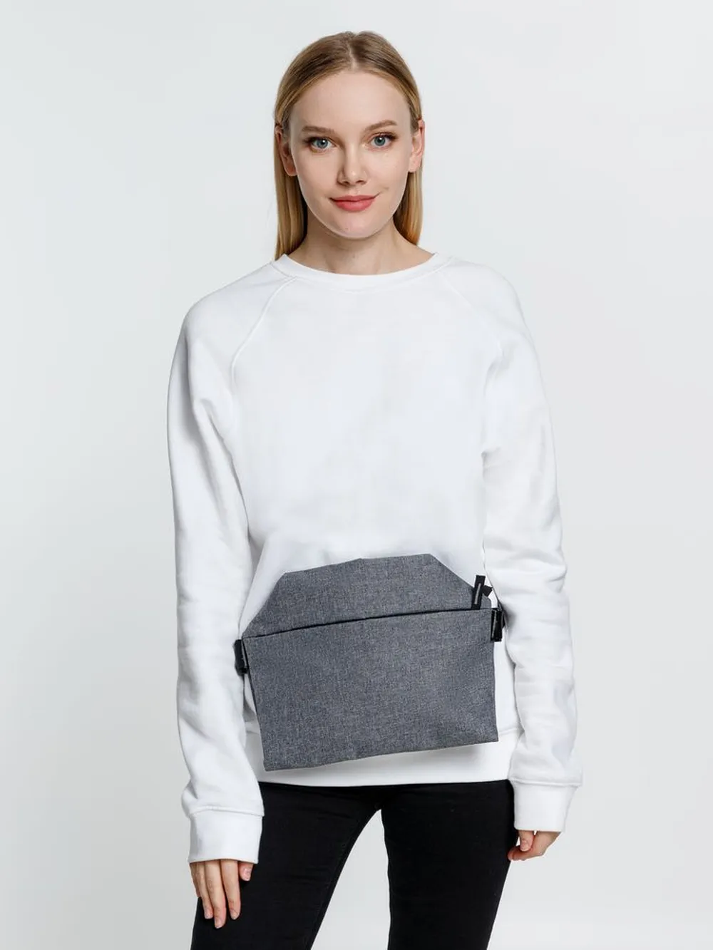 Поясная сумка Remark L, серая заказать онлайн с вашим дизайном на заказ в Москве и области