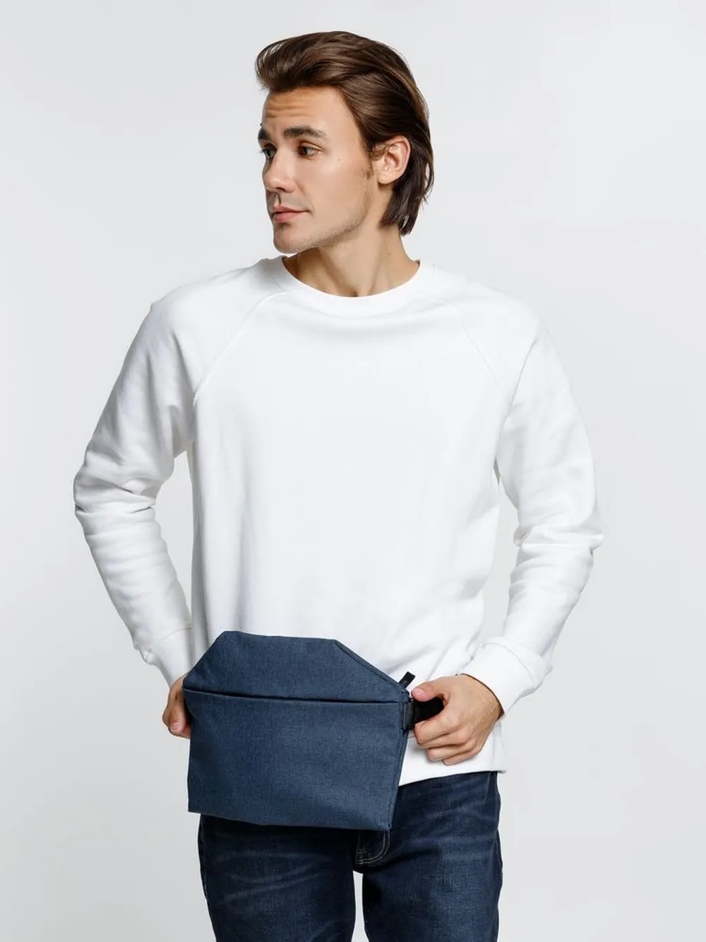 Поясная сумка Remark L, синяя заказать онлайн с вашим дизайном на заказ в Москве и области