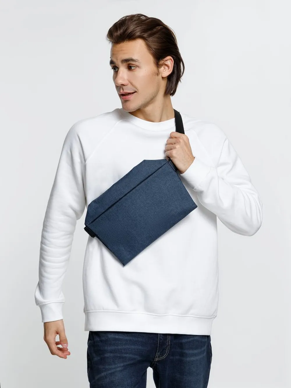 Поясная сумка Remark L, синяя заказать онлайн с вашим дизайном на заказ в Москве и области