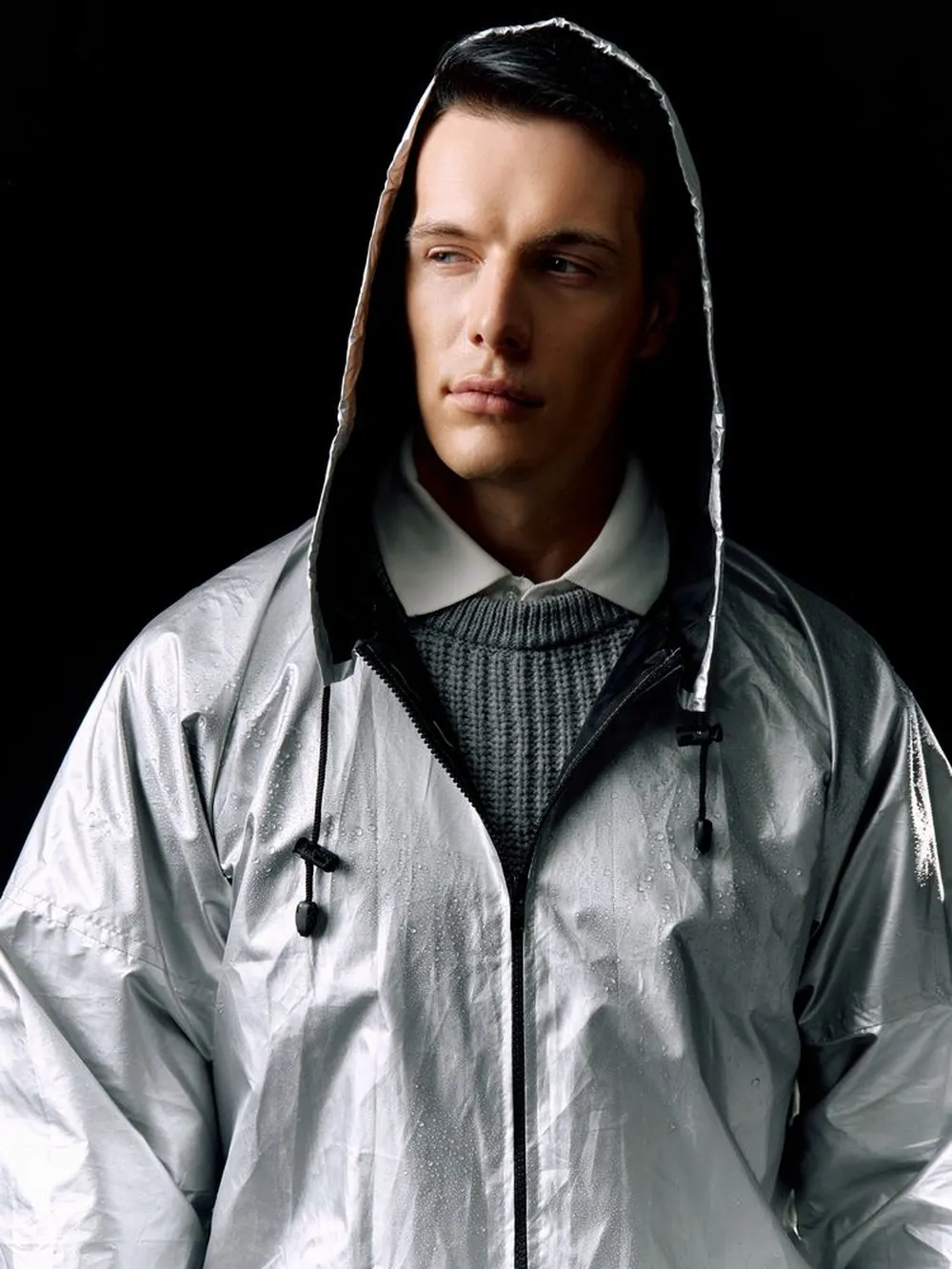 Дождевик Palladio Pockets, серебристый, размер L заказать онлайн с вашим дизайном на заказ в Москве и области