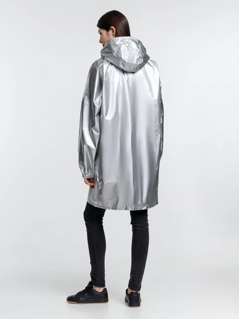 Дождевик Palladio Pockets, серебристый, размер L заказать онлайн с вашим дизайном на заказ в Москве и области