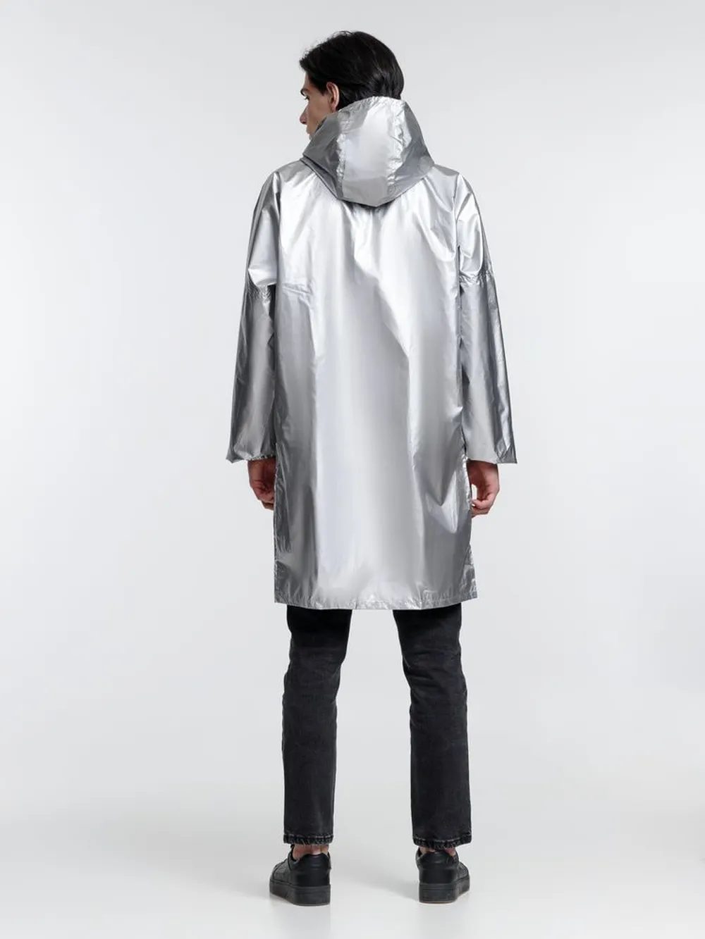 Дождевик Palladio Pockets, серебристый, размер L заказать онлайн с вашим дизайном на заказ в Москве и области