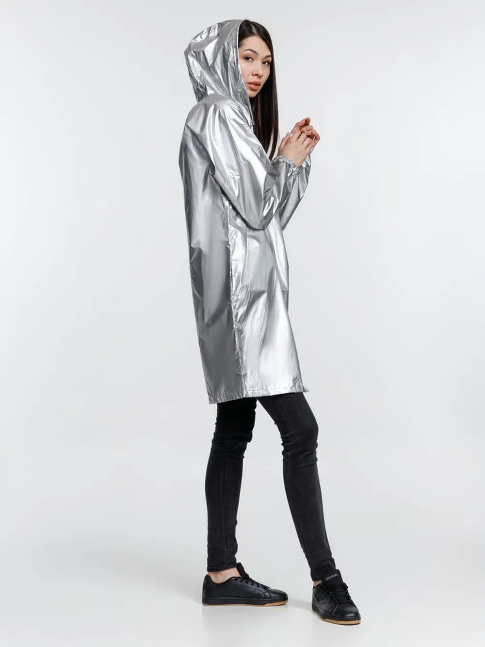 Дождевик Palladio Pockets, серебристый, размер L заказать онлайн с вашим дизайном на заказ в Москве и области
