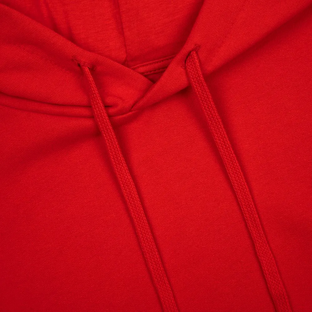 Худи унисекс Tuloksa 280, красное, размер M заказать онлайн с вашим дизайном на заказ в Москве и области