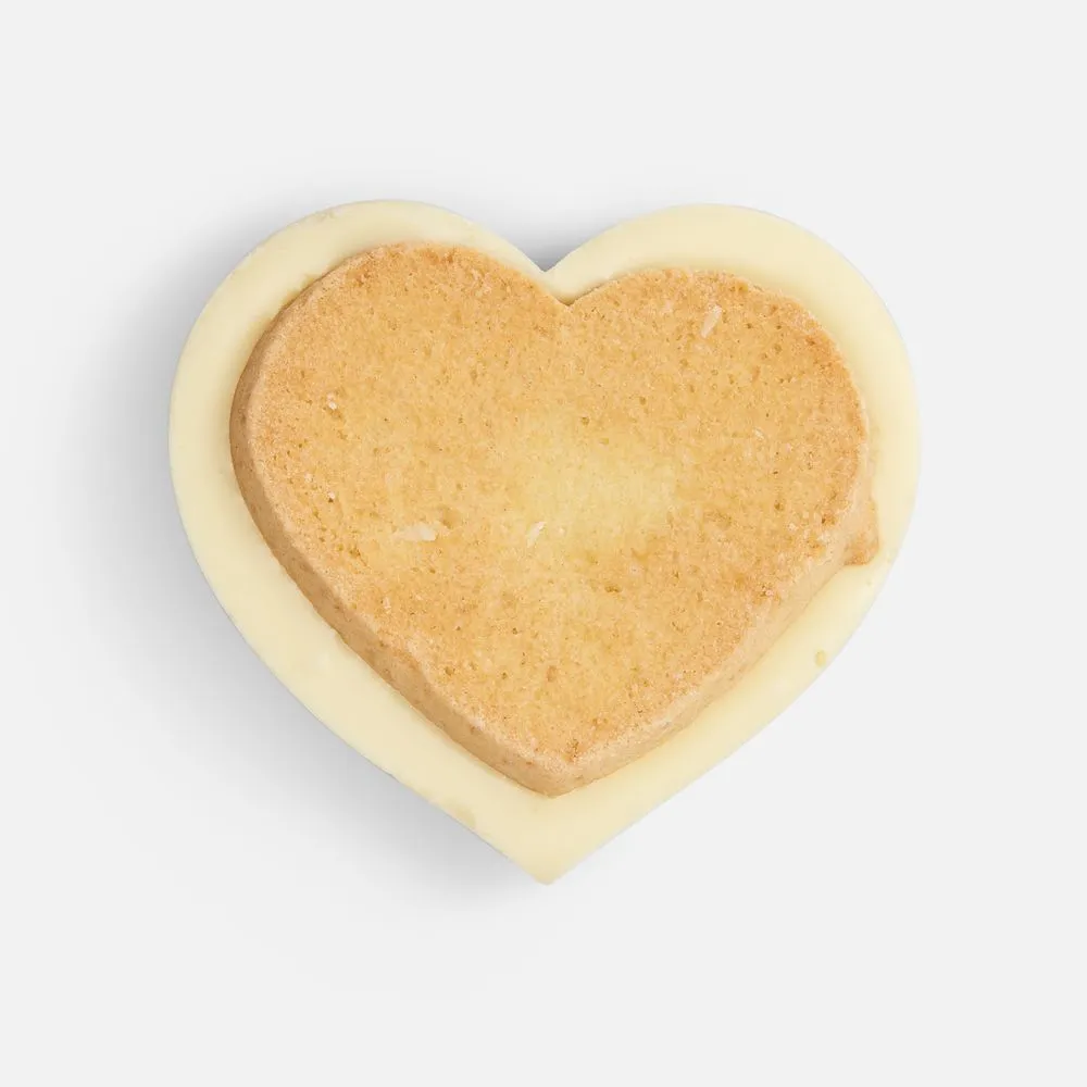 Печенье Dream White в белом шоколаде, сердце заказать онлайн с вашим дизайном на заказ в Москве и области