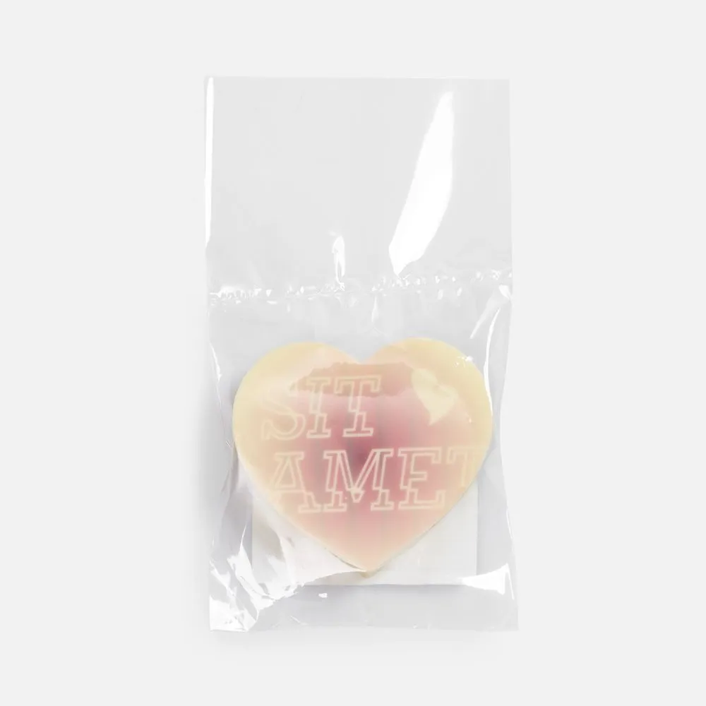 Печенье Dream White в белом шоколаде, сердце заказать онлайн с вашим дизайном на заказ в Москве и области