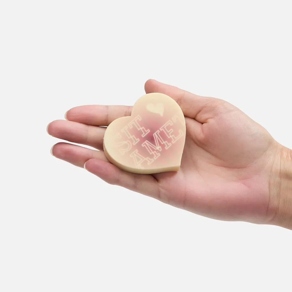 Печенье Dream White в белом шоколаде, сердце заказать онлайн с вашим дизайном на заказ в Москве и области