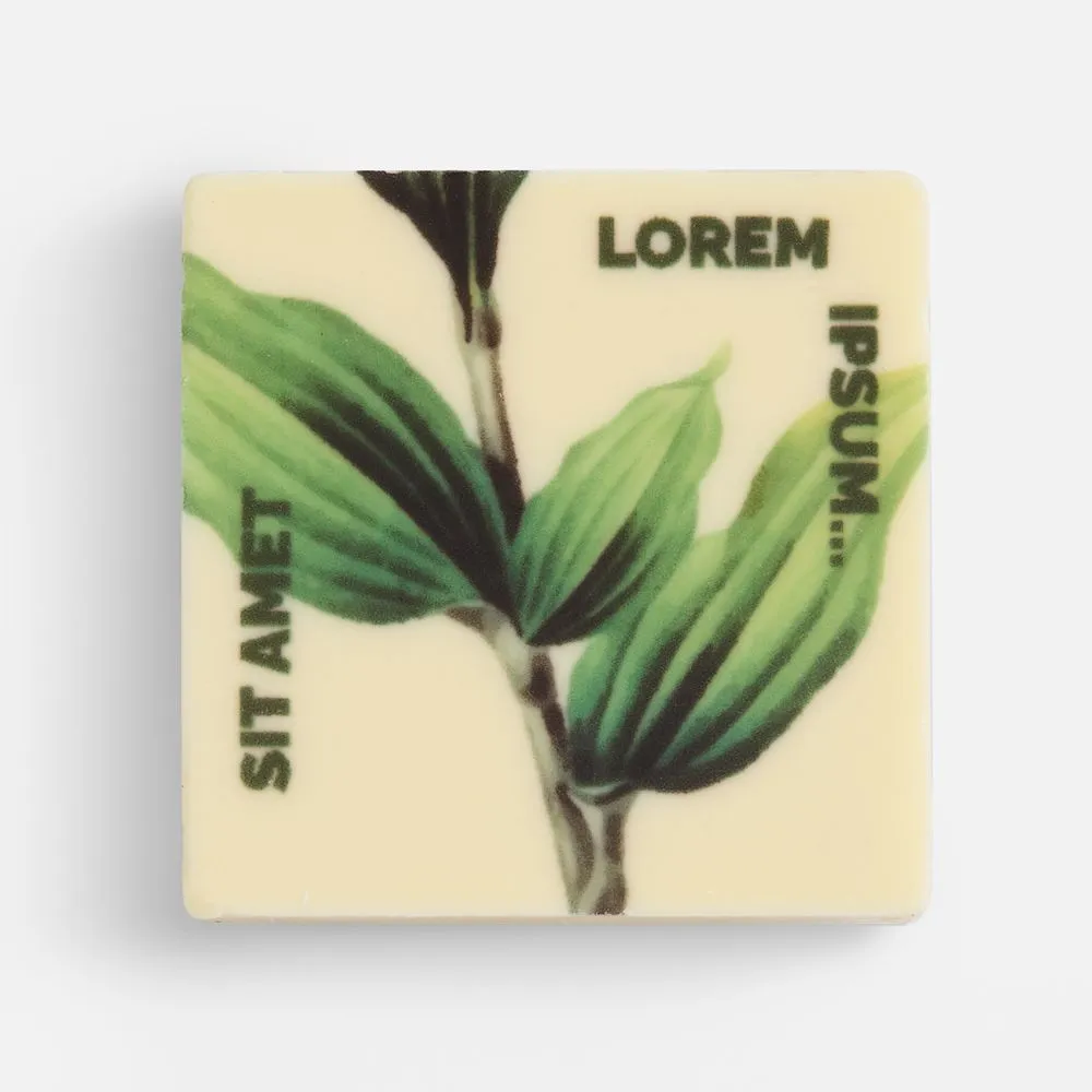 Печенье Dream White в белом шоколаде, квадрат заказать онлайн с вашим дизайном на заказ в Москве и области