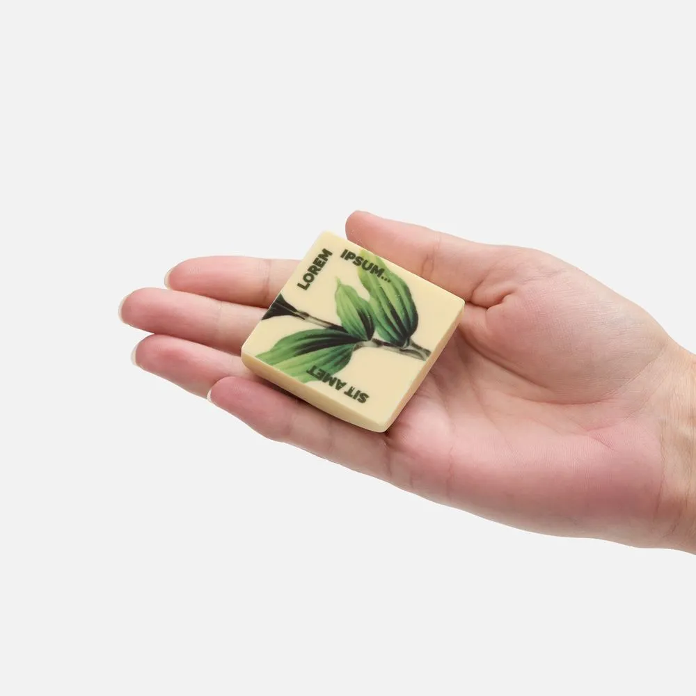 Печенье Dream White в белом шоколаде, квадрат заказать онлайн с вашим дизайном на заказ в Москве и области