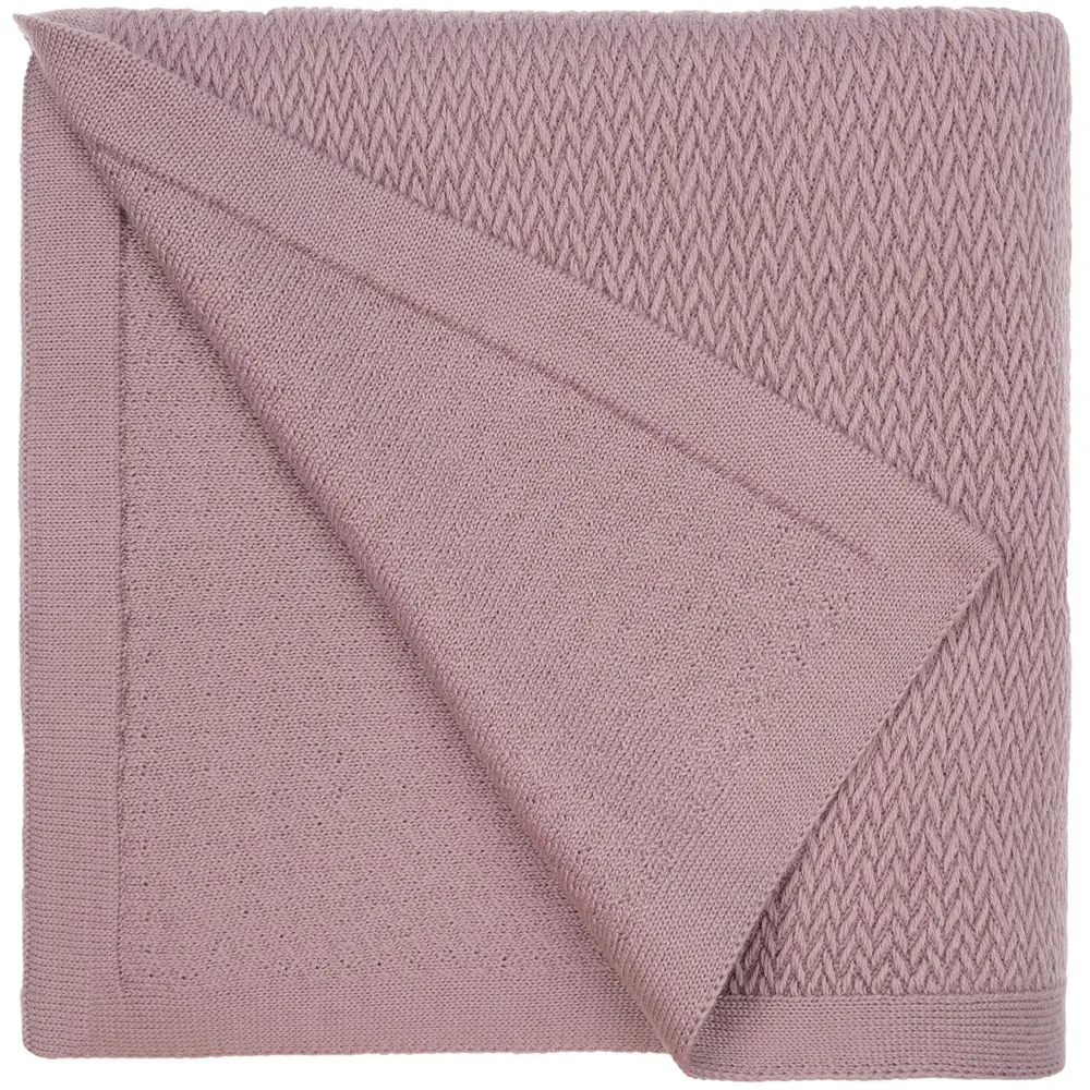 Плед Ornato, розовый (пыльная роза) заказать онлайн с вашим дизайном на заказ в Москве и области