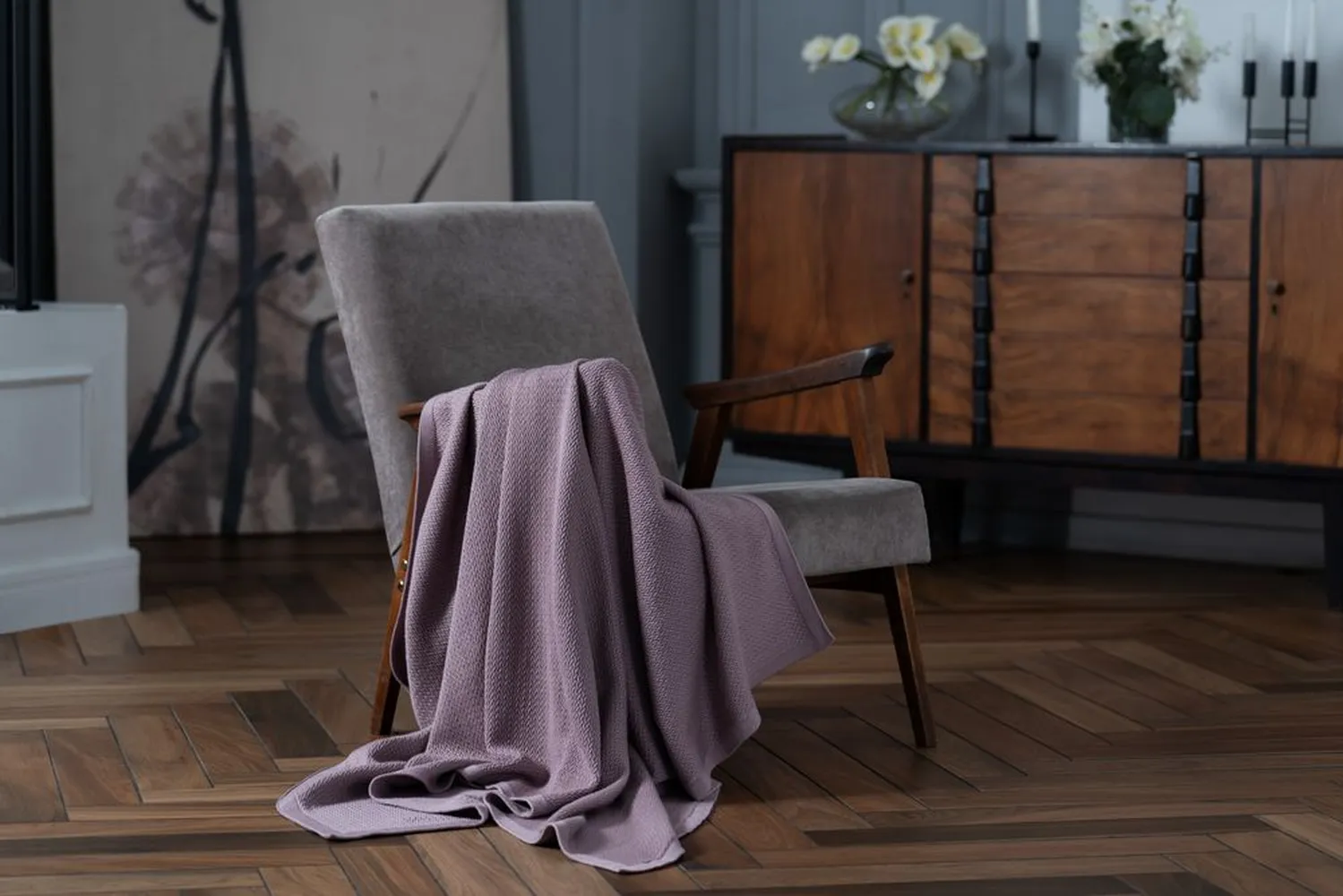 Плед Ornato, розовый (пыльная роза) заказать онлайн с вашим дизайном на заказ в Москве и области