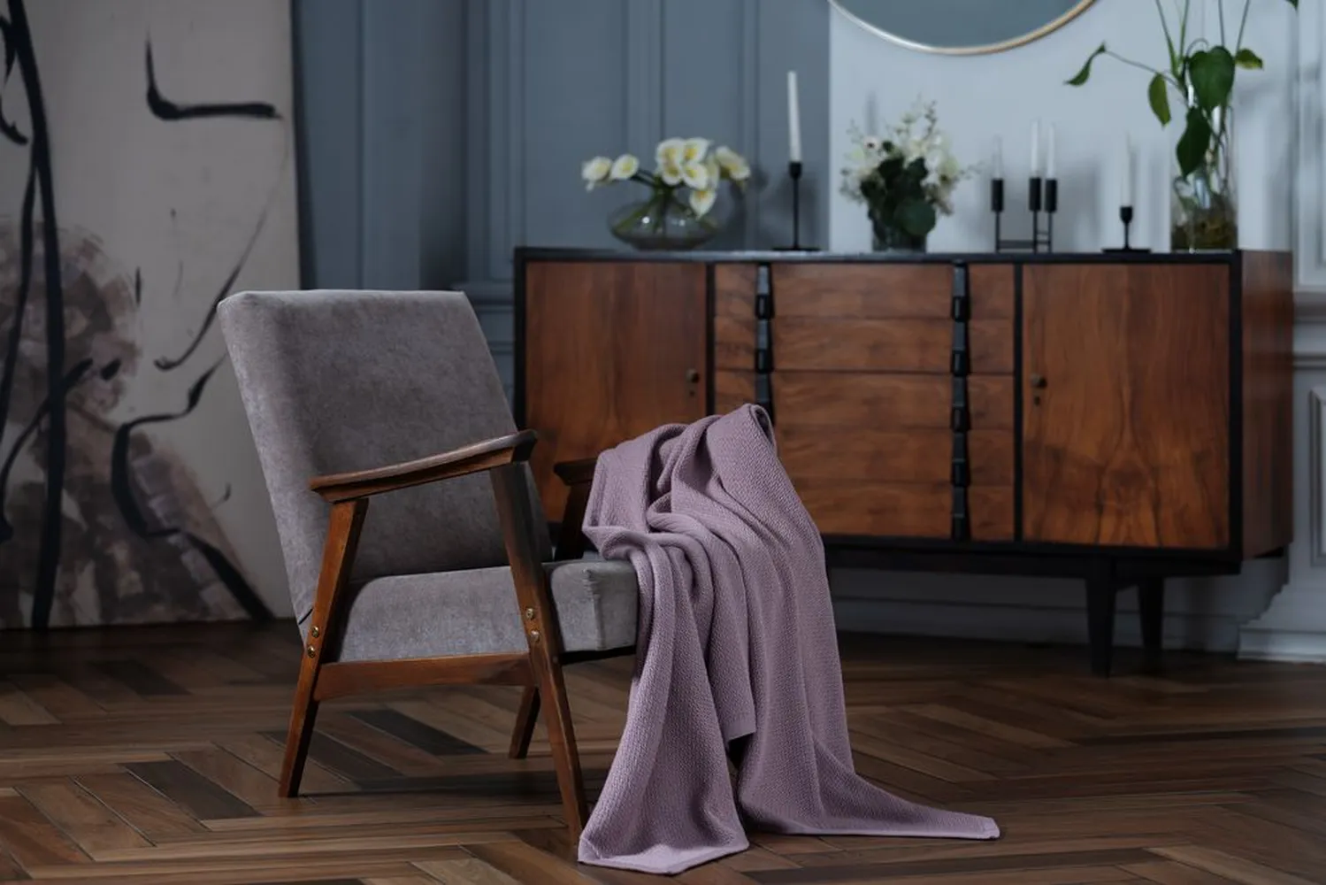 Плед Ornato, розовый (пыльная роза) заказать онлайн с вашим дизайном на заказ в Москве и области