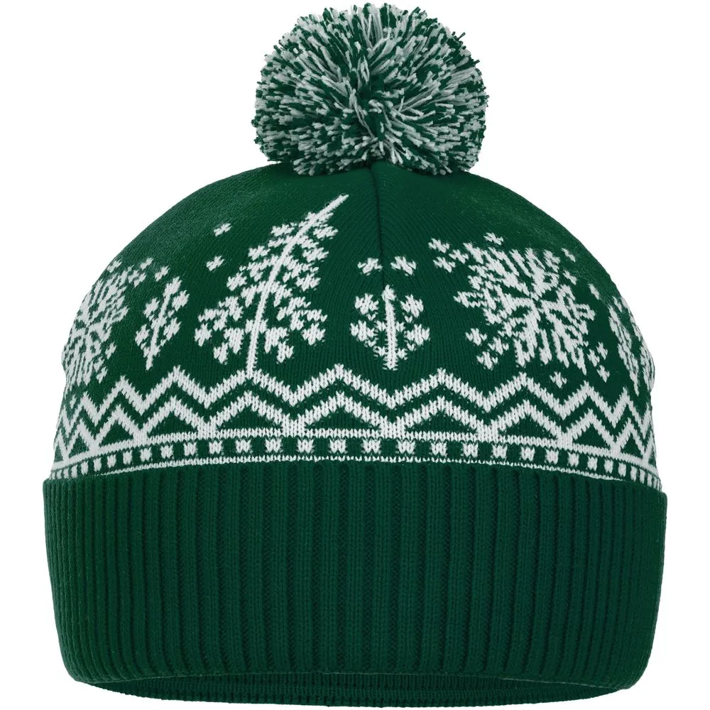 Шапка Elnik, зеленая с молочно-белым заказать онлайн с вашим дизайном на заказ в Москве и области