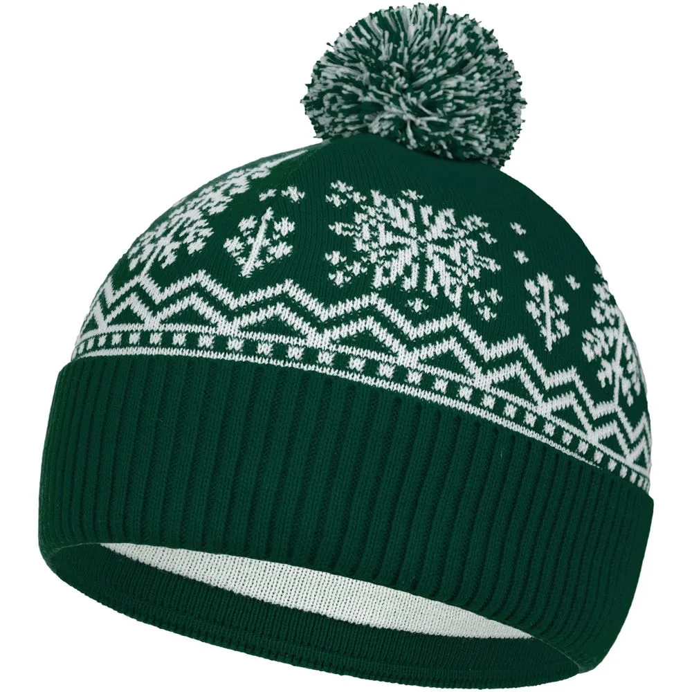 Шапка Elnik, зеленая с молочно-белым заказать онлайн с вашим дизайном на заказ в Москве и области