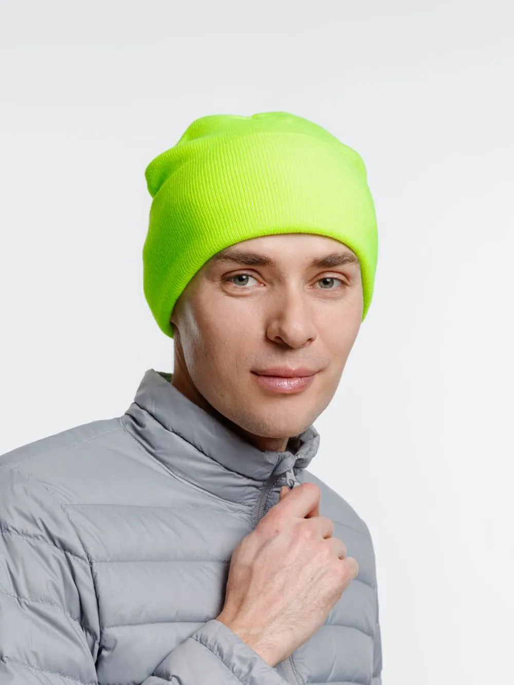 Шапка Urban Flow, салатовый неон заказать онлайн с вашим дизайном на заказ в Москве и области