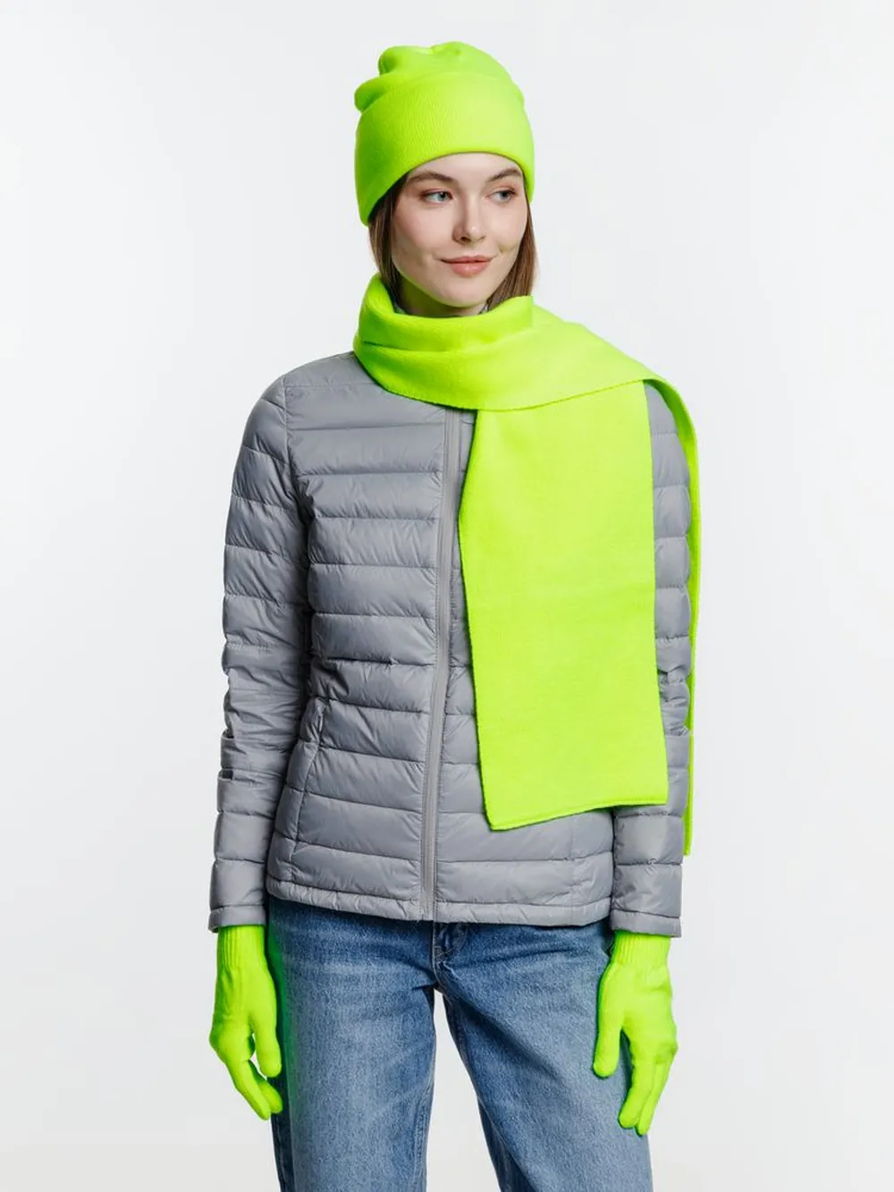 Шапка Urban Flow, салатовый неон заказать онлайн с вашим дизайном на заказ в Москве и области