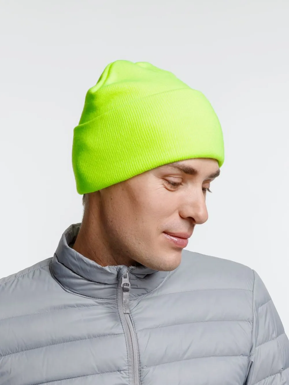 Шапка Urban Flow, салатовый неон заказать онлайн с вашим дизайном на заказ в Москве и области