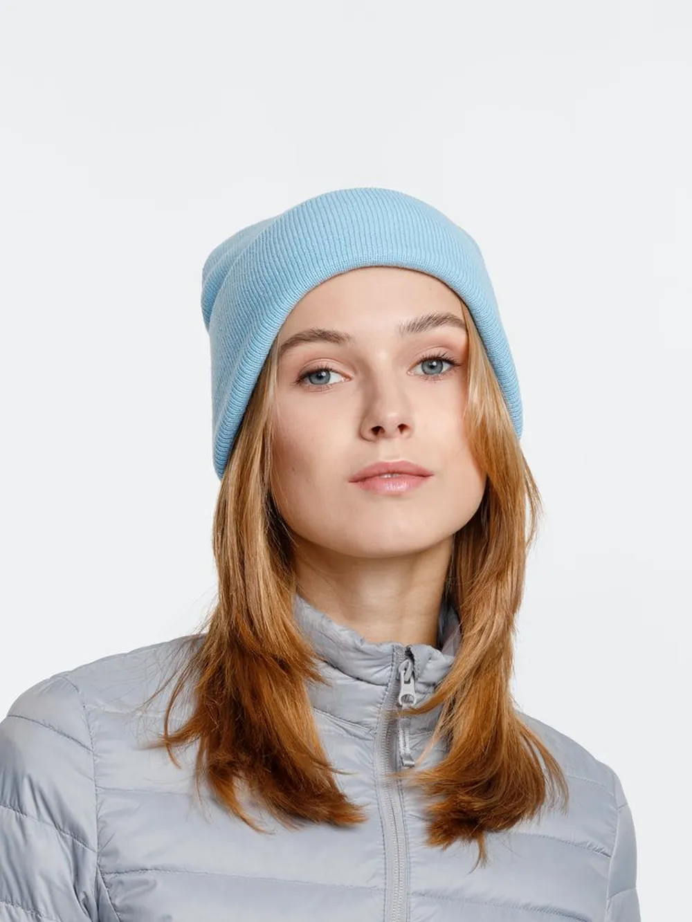 Шапка Urban Flow, голубая заказать онлайн с вашим дизайном на заказ в Москве и области