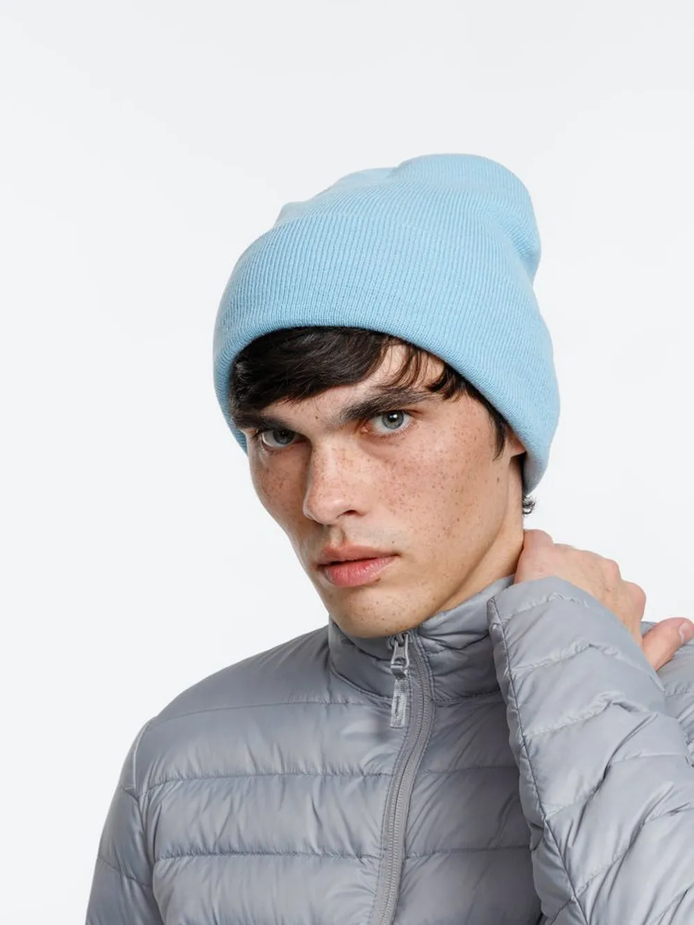 Шапка Urban Flow, голубая заказать онлайн с вашим дизайном на заказ в Москве и области